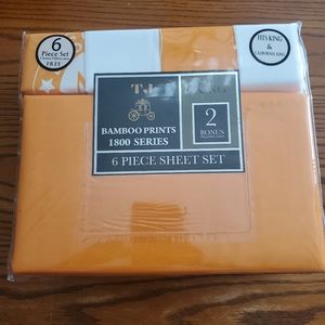 Bamboo Prints 1800 series-6 pieces sheets set-Tennessee/Alabama/Kentucky/Georgia